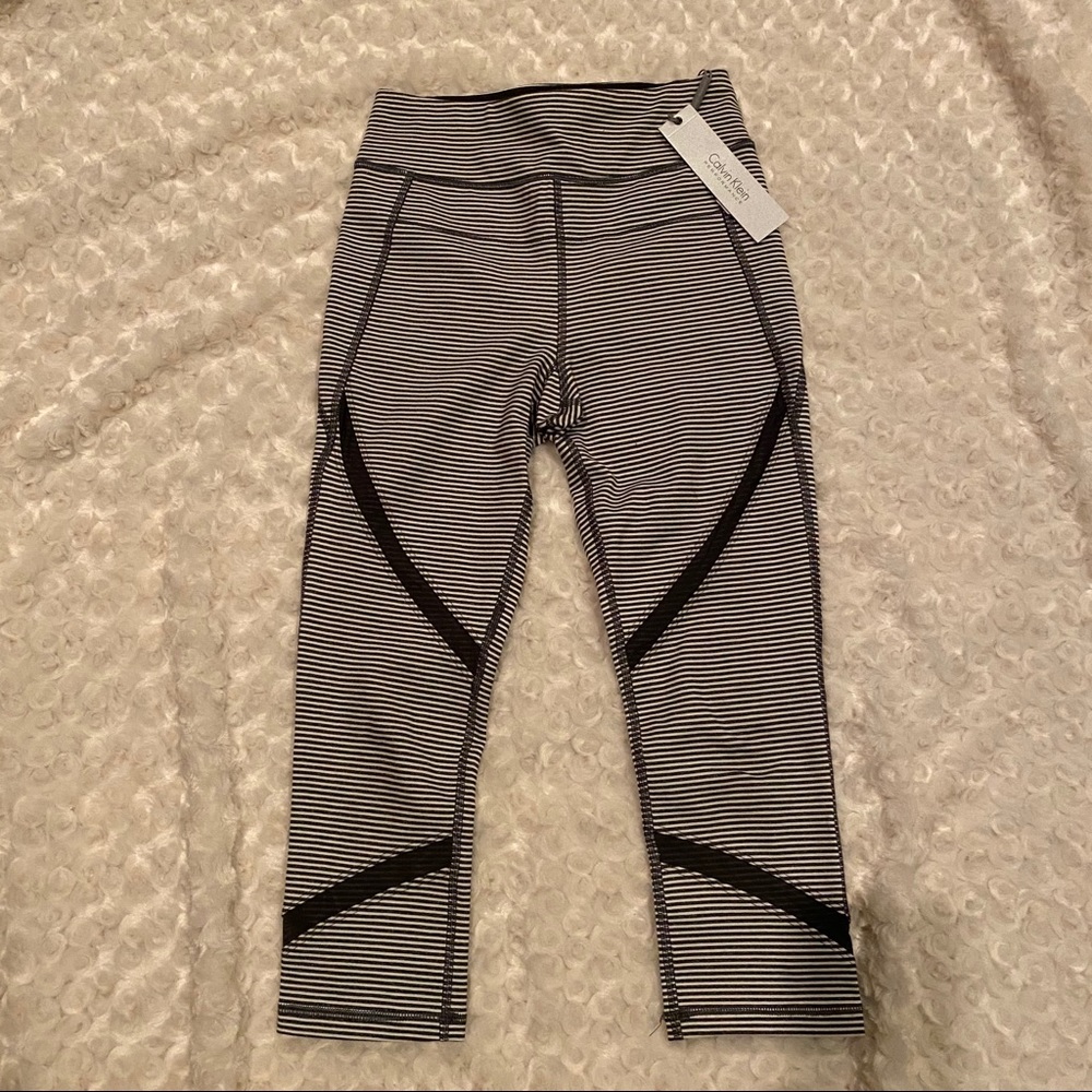 Calvin Klein striped workout/ yoga pants